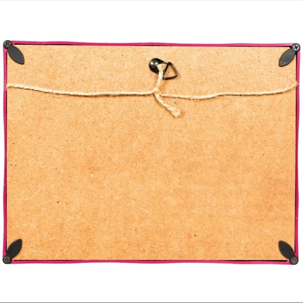 Dog Decorative Peach Plastic Wall Frame